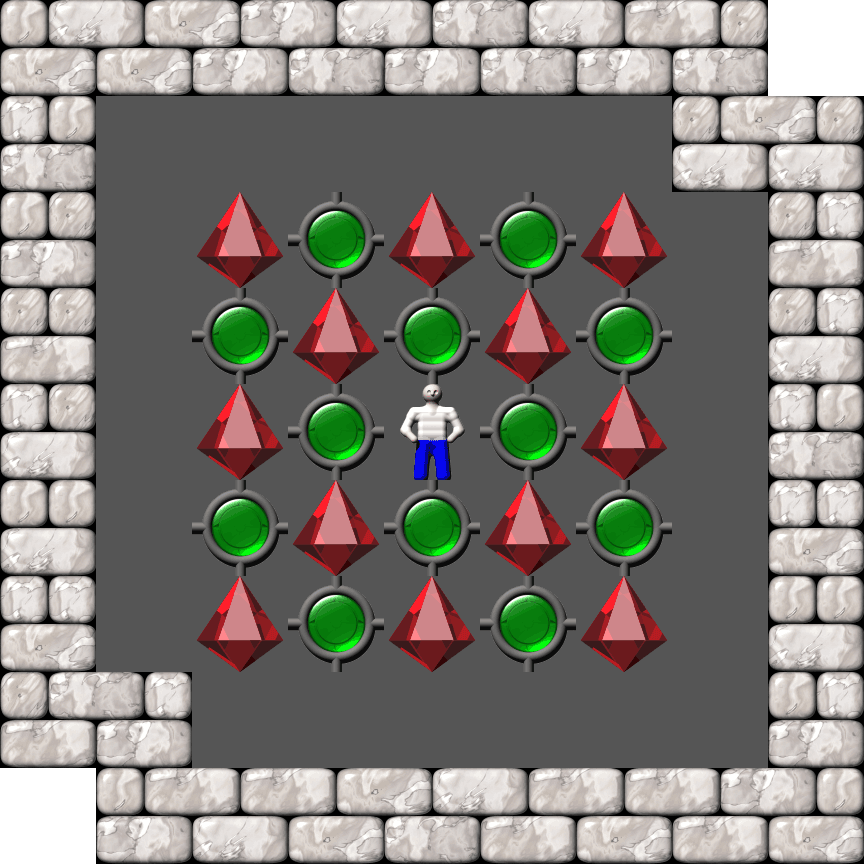 Sokoban Ghislain Martin Arranged level 29